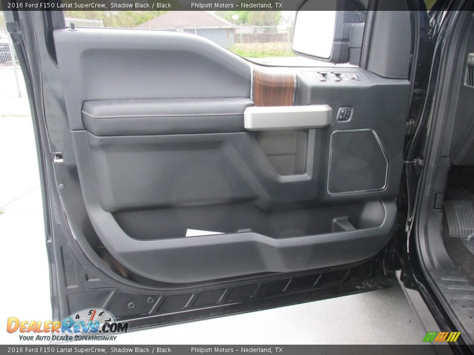 2016 Ford F150 Lariat SuperCrew Shadow Black / Black Photo #18