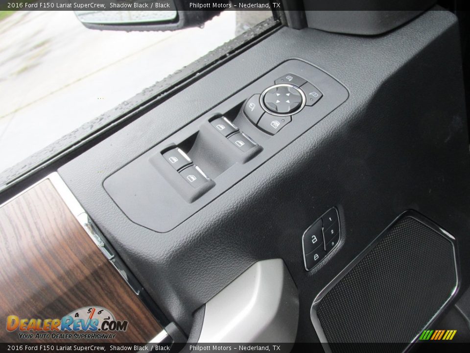 2016 Ford F150 Lariat SuperCrew Shadow Black / Black Photo #19