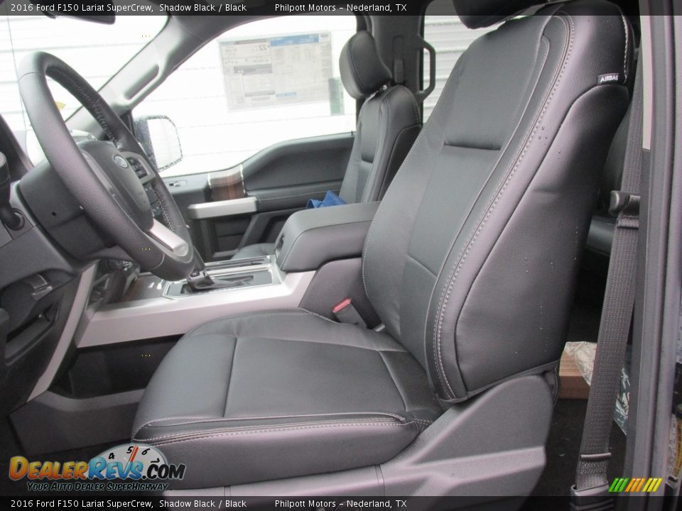 2016 Ford F150 Lariat SuperCrew Shadow Black / Black Photo #20