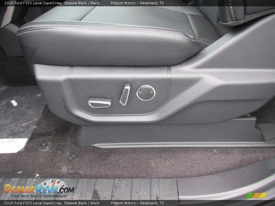 2016 Ford F150 Lariat SuperCrew Shadow Black / Black Photo #21