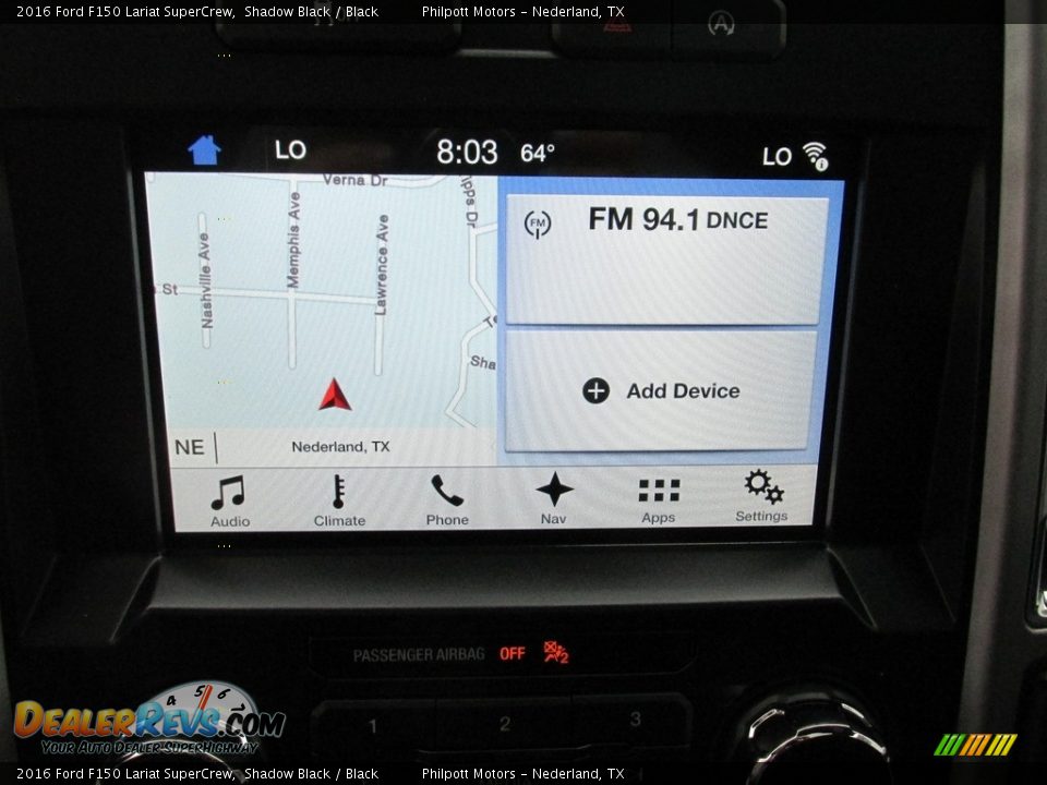 2016 Ford F150 Lariat SuperCrew Shadow Black / Black Photo #25