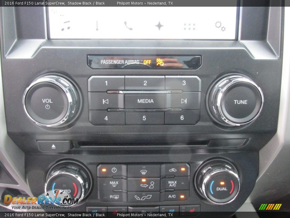 2016 Ford F150 Lariat SuperCrew Shadow Black / Black Photo #26