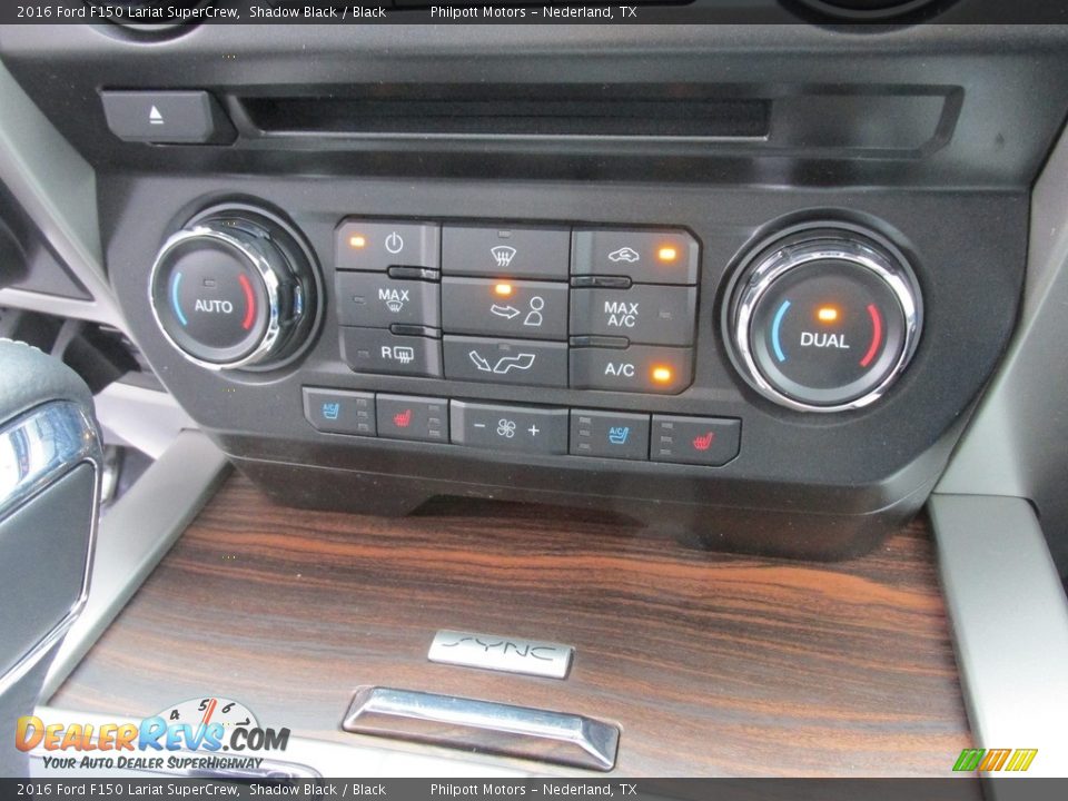 2016 Ford F150 Lariat SuperCrew Shadow Black / Black Photo #27