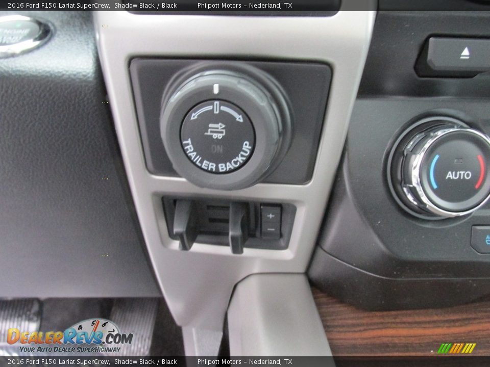 2016 Ford F150 Lariat SuperCrew Shadow Black / Black Photo #29
