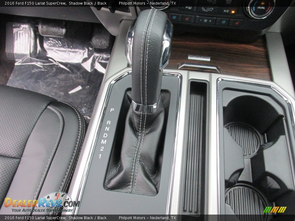 2016 Ford F150 Lariat SuperCrew Shadow Black / Black Photo #30