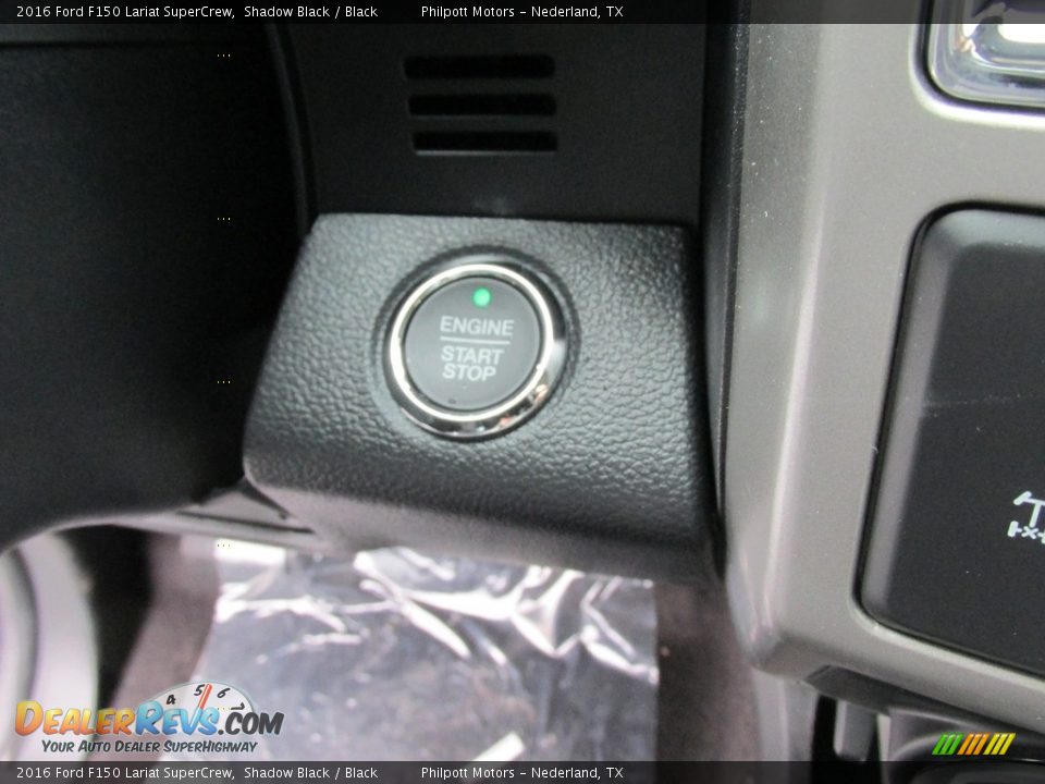 2016 Ford F150 Lariat SuperCrew Shadow Black / Black Photo #31