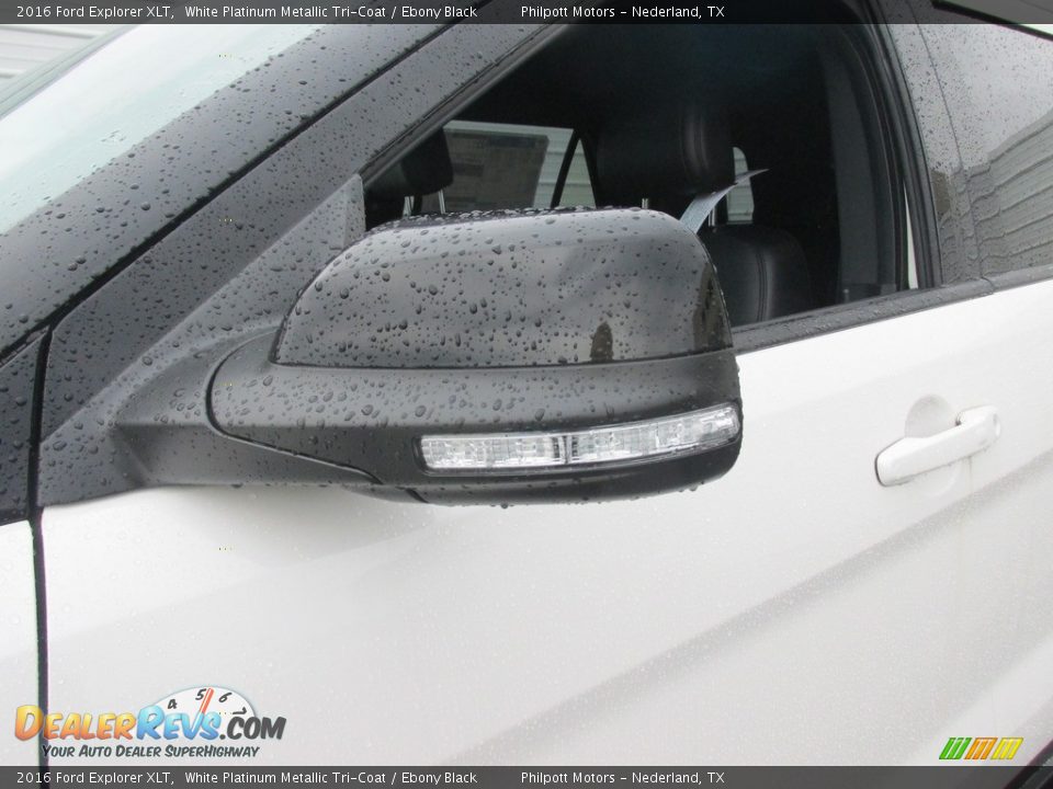 2016 Ford Explorer XLT White Platinum Metallic Tri-Coat / Ebony Black Photo #12