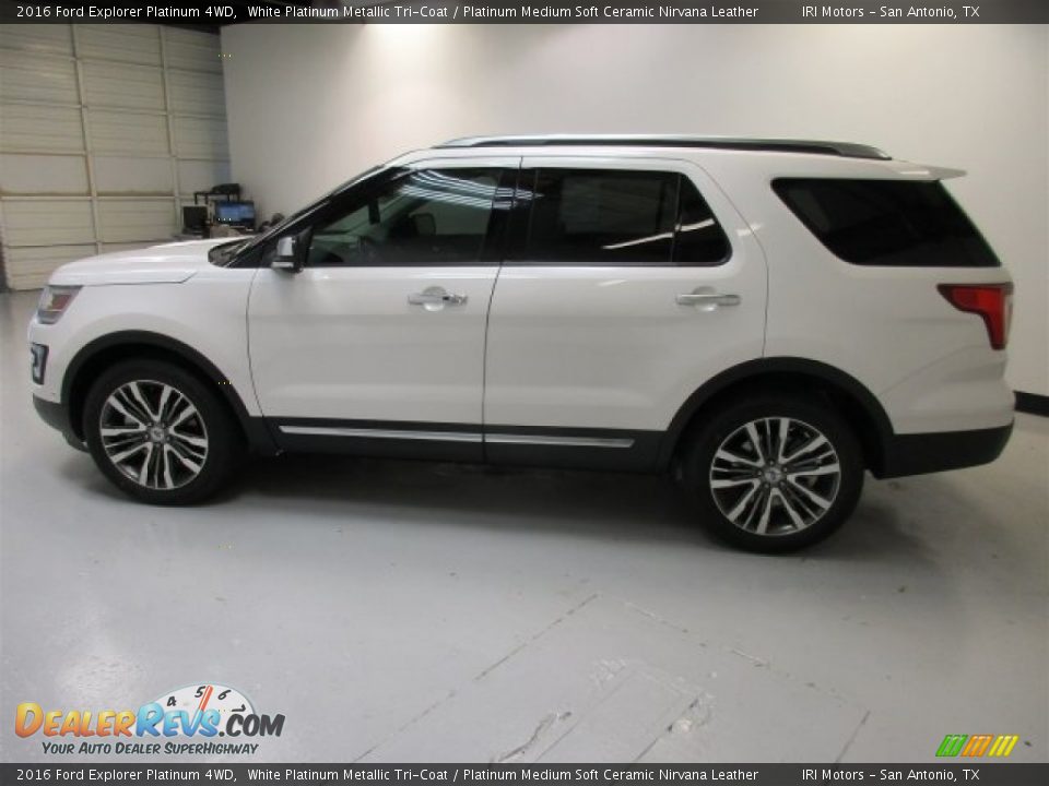 2016 Ford Explorer Platinum 4WD White Platinum Metallic Tri-Coat / Platinum Medium Soft Ceramic Nirvana Leather Photo #6
