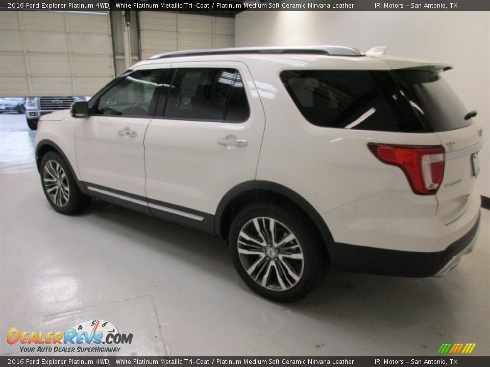2016 Ford Explorer Platinum 4WD White Platinum Metallic Tri-Coat / Platinum Medium Soft Ceramic Nirvana Leather Photo #7