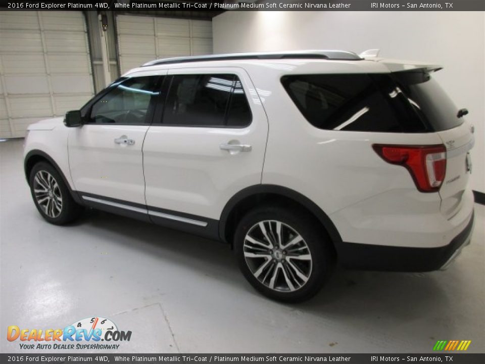2016 Ford Explorer Platinum 4WD White Platinum Metallic Tri-Coat / Platinum Medium Soft Ceramic Nirvana Leather Photo #8