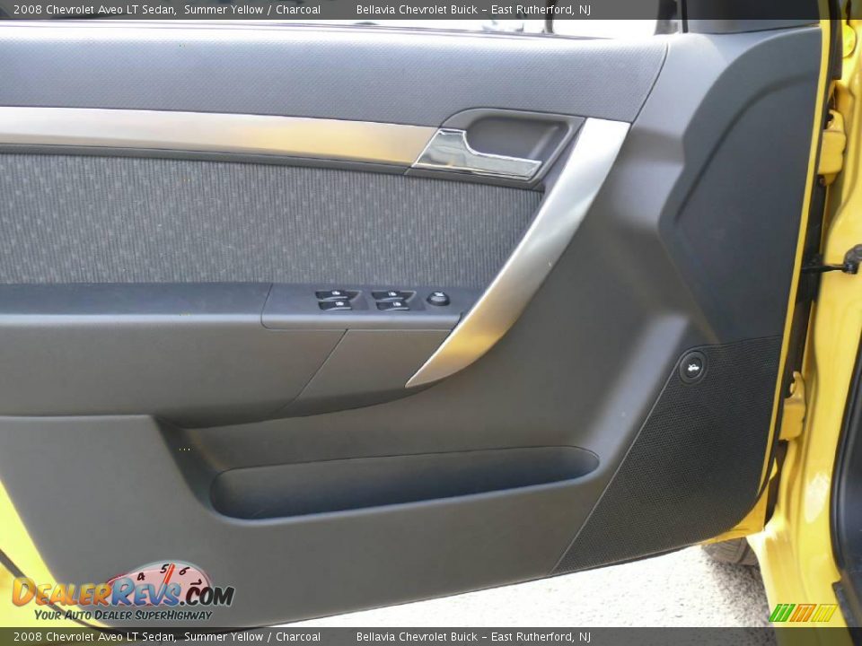 2008 Chevrolet Aveo LT Sedan Summer Yellow / Charcoal Photo #6