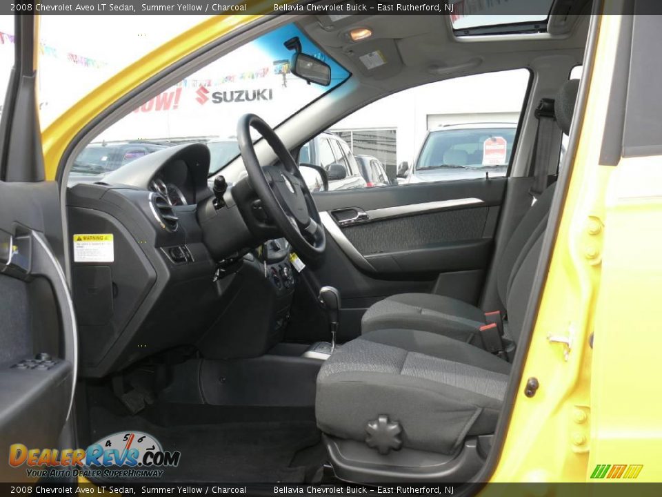 2008 Chevrolet Aveo LT Sedan Summer Yellow / Charcoal Photo #7