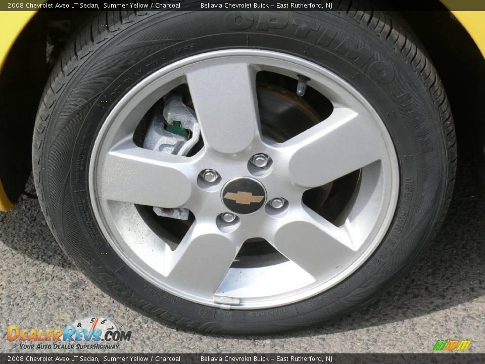 2008 Chevrolet Aveo LT Sedan Summer Yellow / Charcoal Photo #14