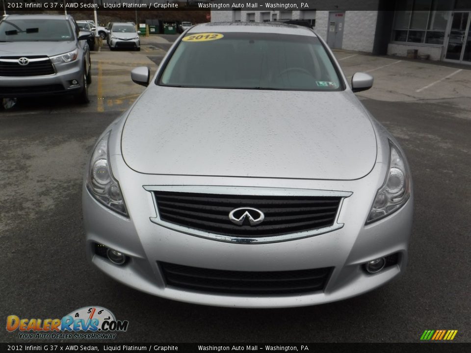 2012 Infiniti G 37 x AWD Sedan Liquid Platinum / Graphite Photo #4