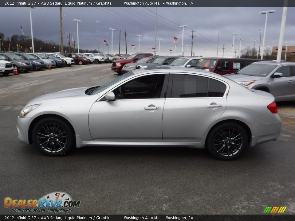 2012 Infiniti G 37 x AWD Sedan Liquid Platinum / Graphite Photo #6