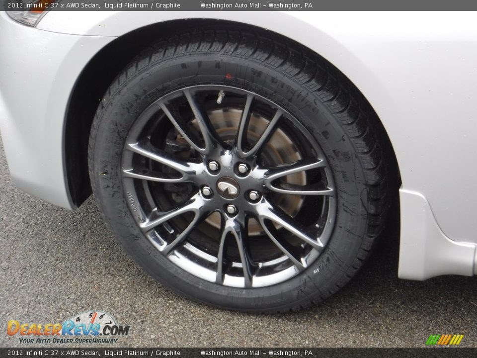 2012 Infiniti G 37 x AWD Sedan Liquid Platinum / Graphite Photo #7
