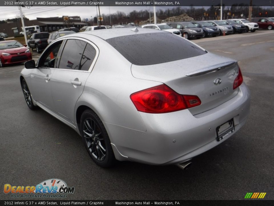 2012 Infiniti G 37 x AWD Sedan Liquid Platinum / Graphite Photo #8