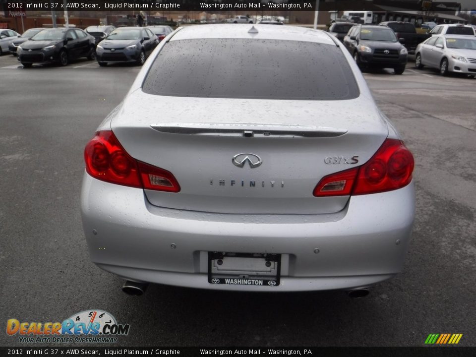 2012 Infiniti G 37 x AWD Sedan Liquid Platinum / Graphite Photo #9