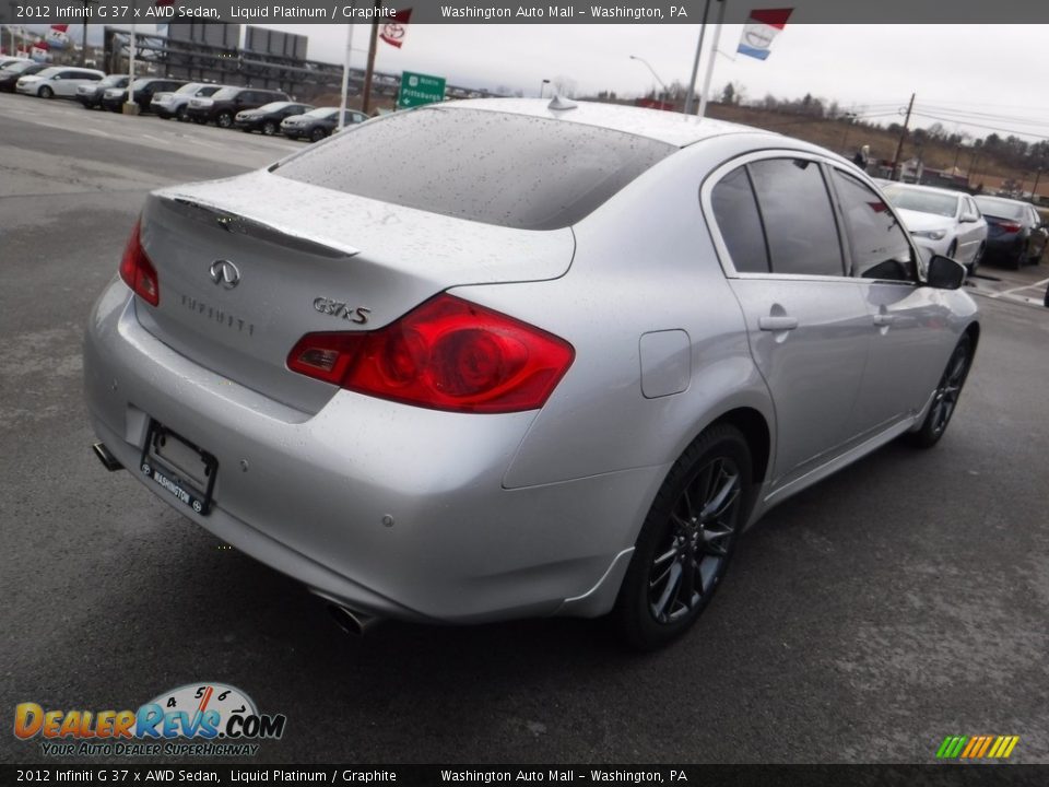 2012 Infiniti G 37 x AWD Sedan Liquid Platinum / Graphite Photo #10