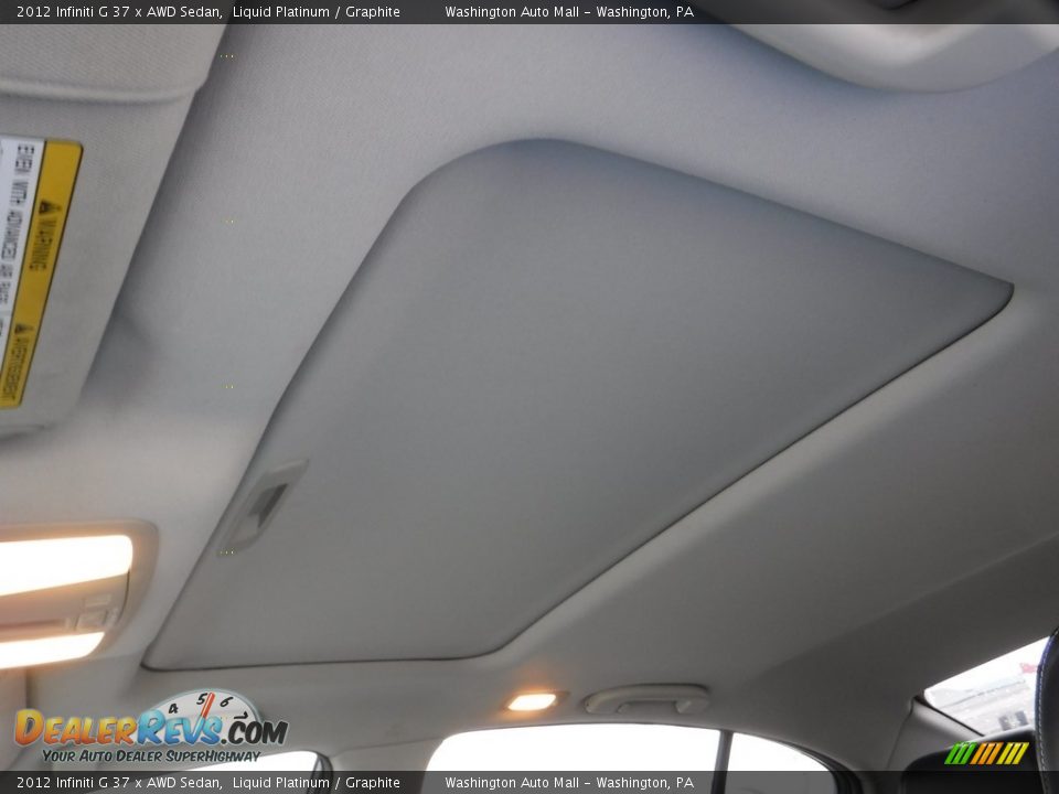 2012 Infiniti G 37 x AWD Sedan Liquid Platinum / Graphite Photo #11