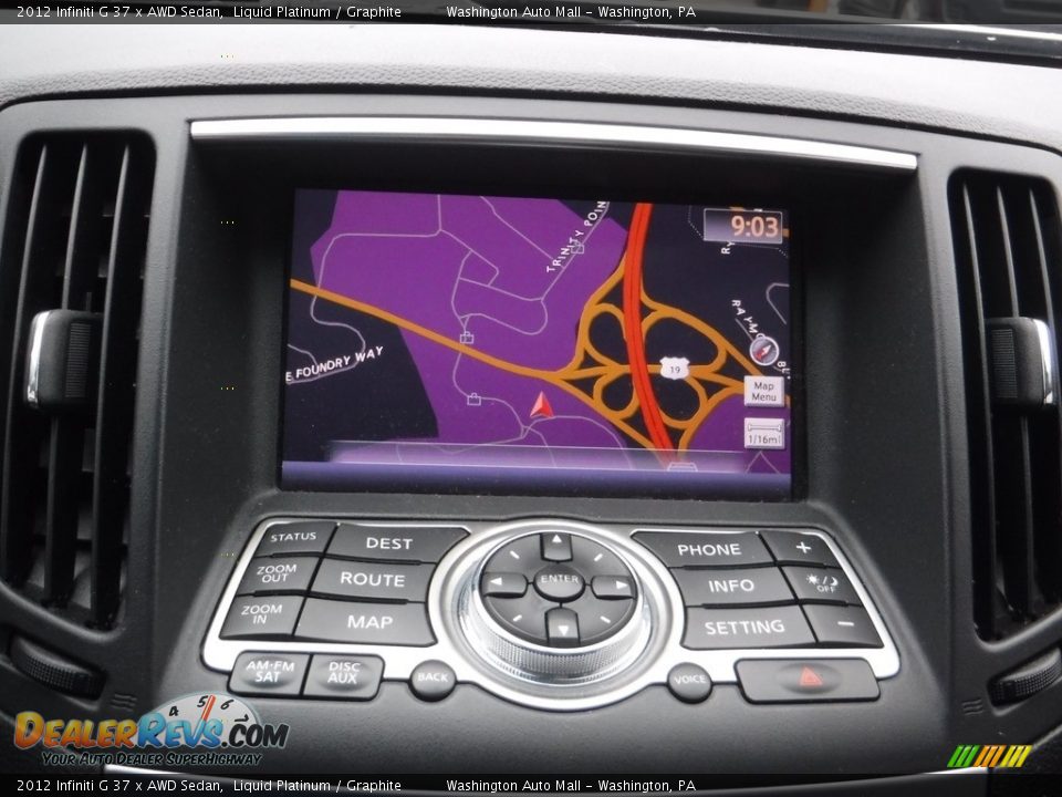 2012 Infiniti G 37 x AWD Sedan Liquid Platinum / Graphite Photo #18
