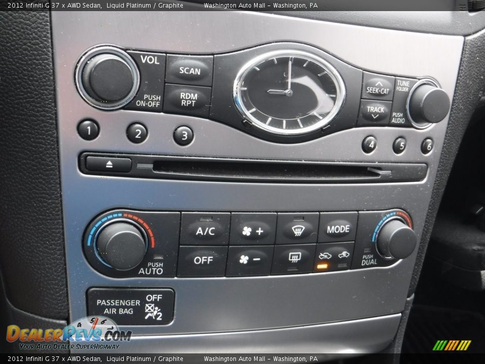 2012 Infiniti G 37 x AWD Sedan Liquid Platinum / Graphite Photo #20