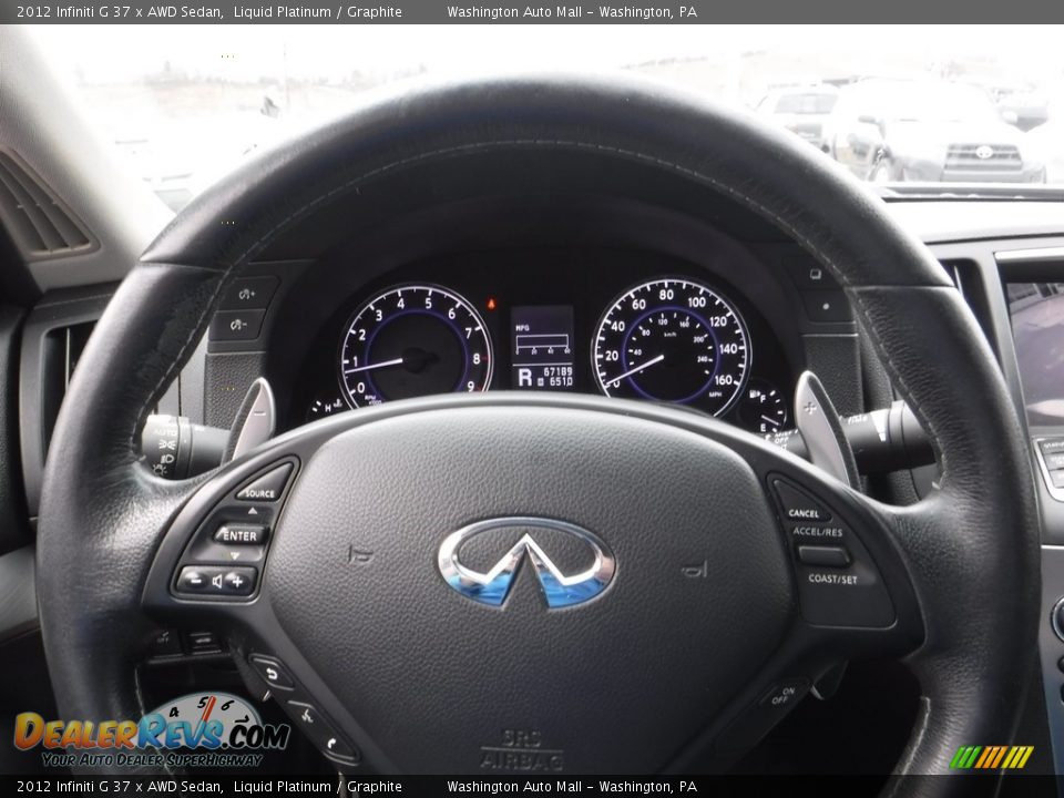 2012 Infiniti G 37 x AWD Sedan Liquid Platinum / Graphite Photo #21