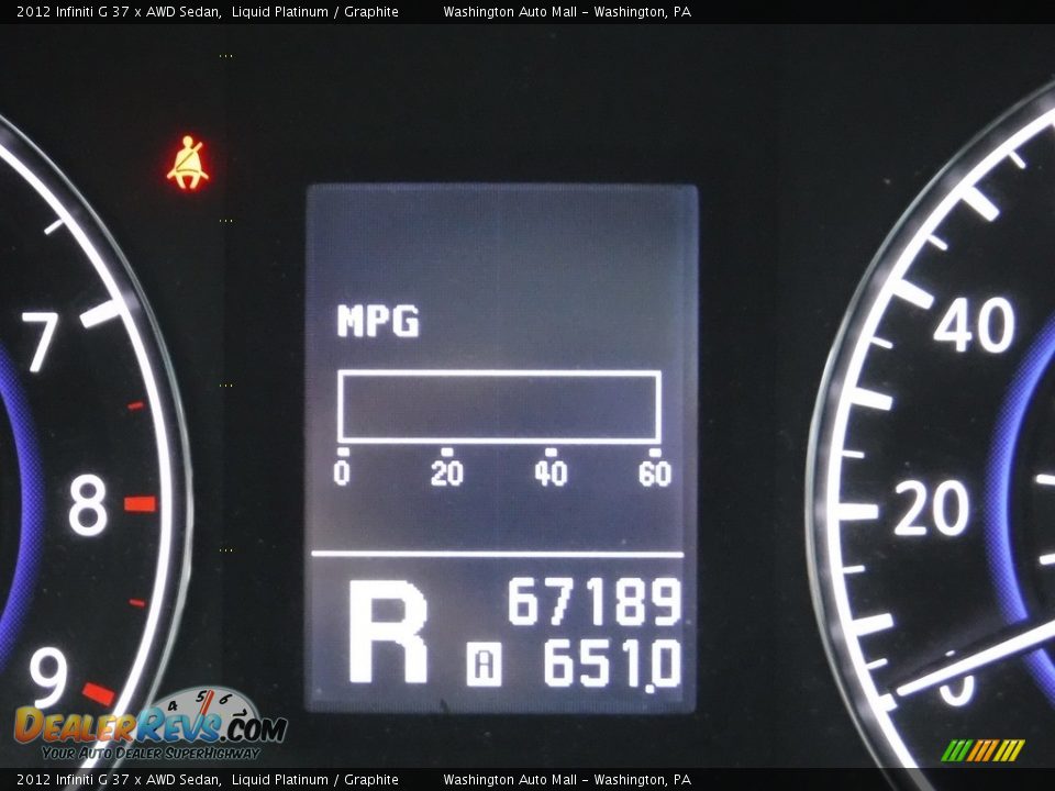 2012 Infiniti G 37 x AWD Sedan Liquid Platinum / Graphite Photo #25