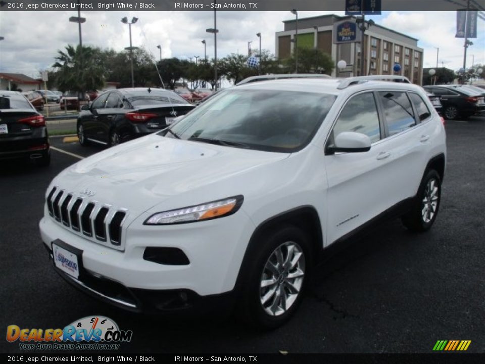 2016 Jeep Cherokee Limited Bright White / Black Photo #16