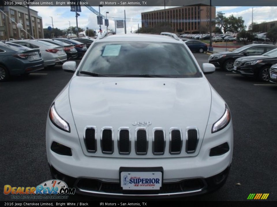 2016 Jeep Cherokee Limited Bright White / Black Photo #17