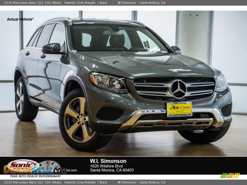 2016 Mercedes-Benz GLC 300 4Matic Selenite Grey Metallic / Black Photo #1