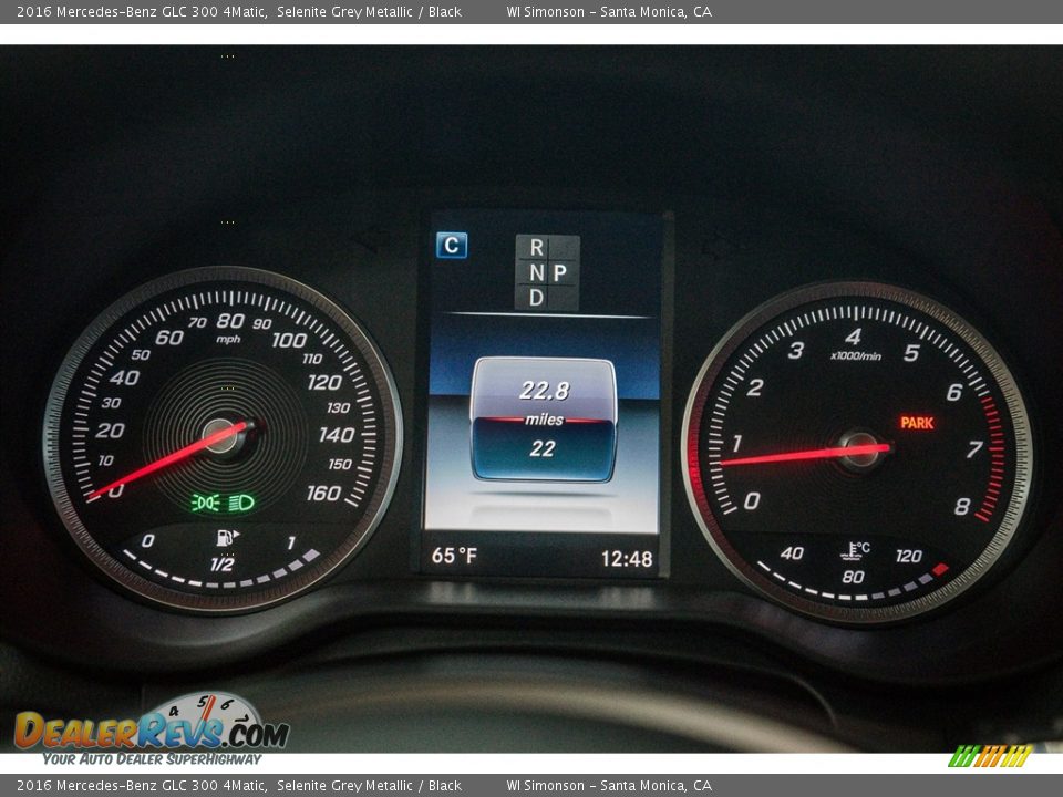 2016 Mercedes-Benz GLC 300 4Matic Selenite Grey Metallic / Black Photo #7