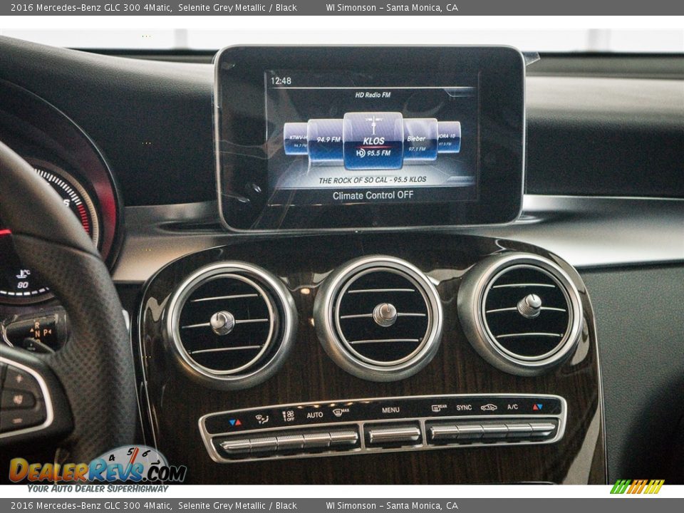 2016 Mercedes-Benz GLC 300 4Matic Selenite Grey Metallic / Black Photo #8