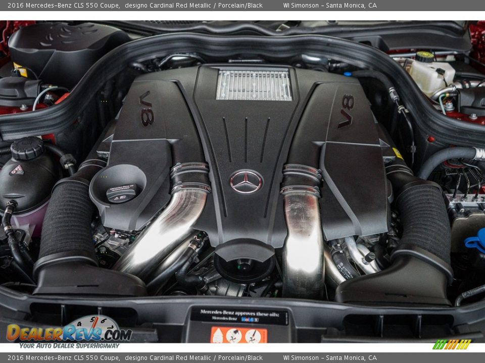 2016 Mercedes-Benz CLS 550 Coupe 4.7 Liter DI Twin-Turbocharged DOHC 32-Valve VVT V8 Engine Photo #9