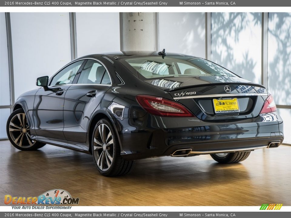 2016 Mercedes-Benz CLS 400 Coupe Magnetite Black Metallic / Crystal Grey/Seashell Grey Photo #3