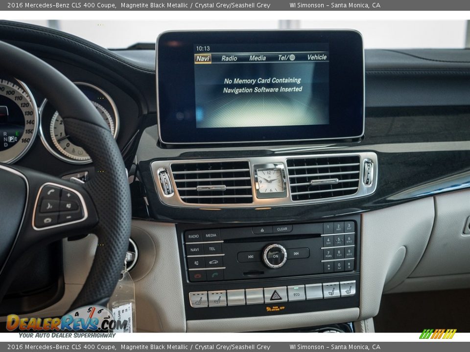 2016 Mercedes-Benz CLS 400 Coupe Magnetite Black Metallic / Crystal Grey/Seashell Grey Photo #8