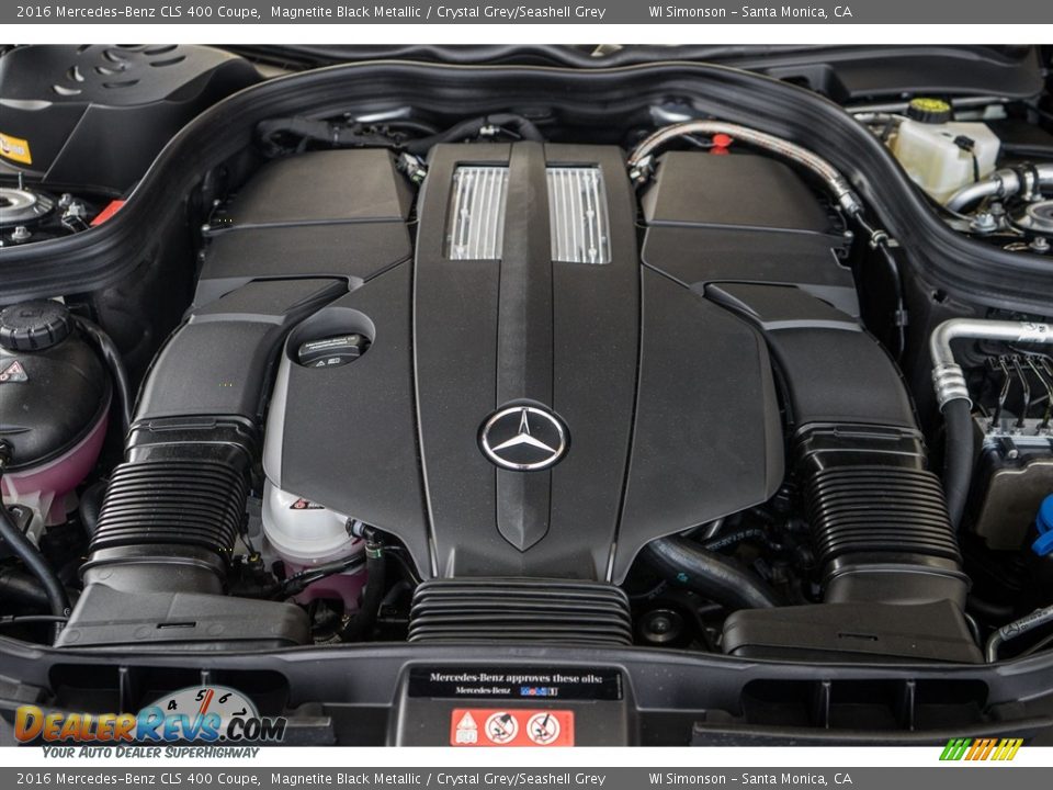 2016 Mercedes-Benz CLS 400 Coupe Magnetite Black Metallic / Crystal Grey/Seashell Grey Photo #9
