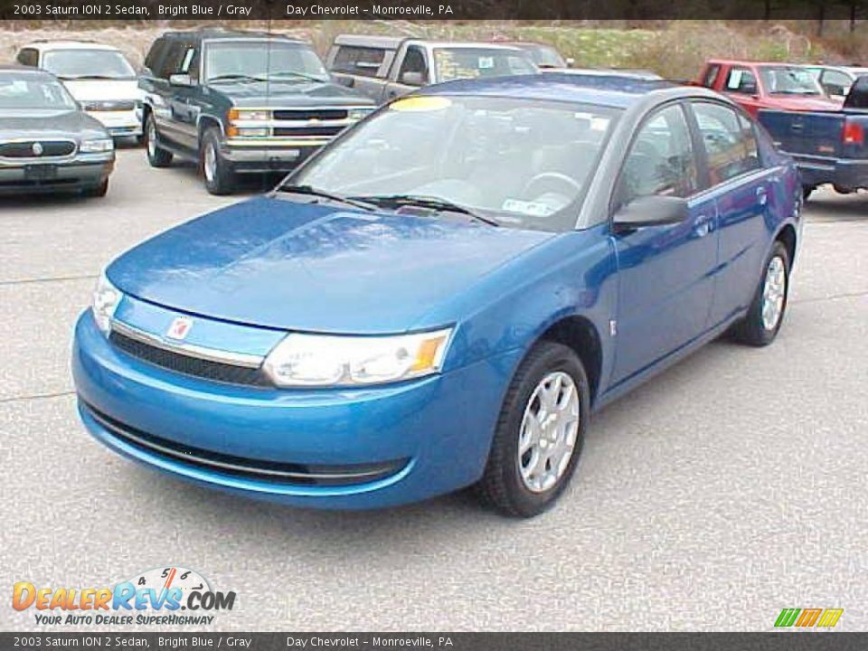 2003 Saturn ION 2 Sedan Bright Blue / Gray Photo #1