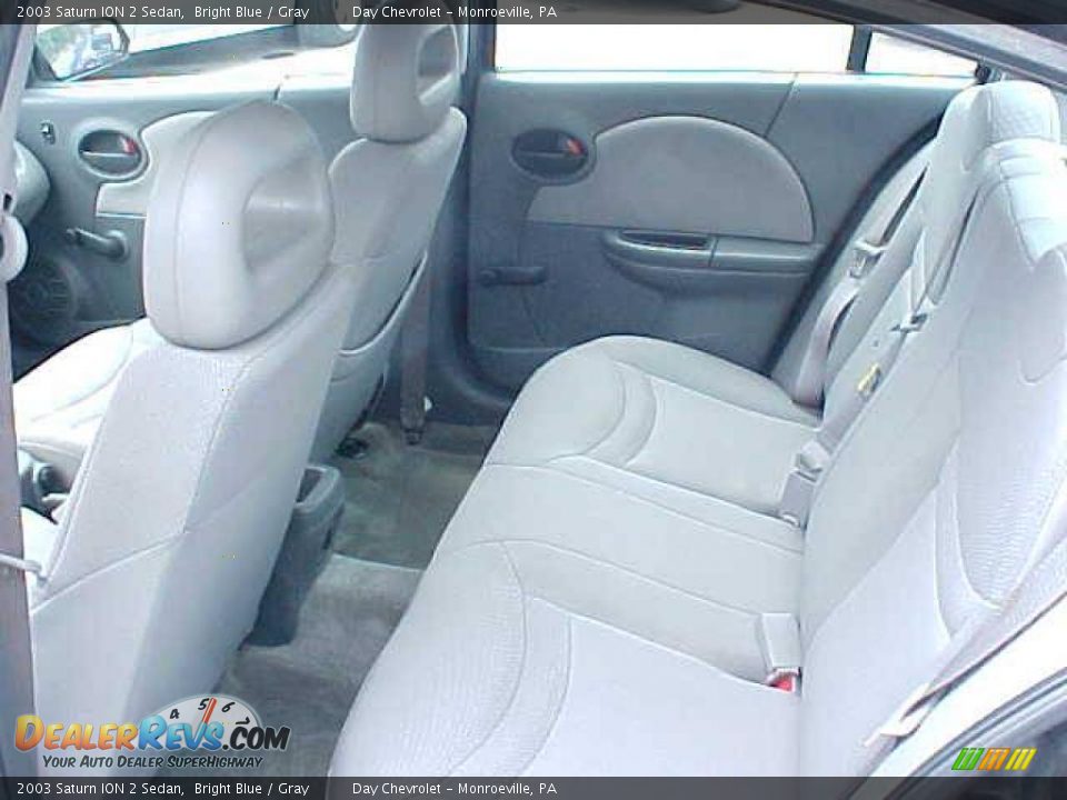 2003 Saturn ION 2 Sedan Bright Blue / Gray Photo #6