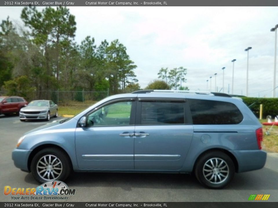2012 Kia Sedona EX Glacier Blue / Gray Photo #2