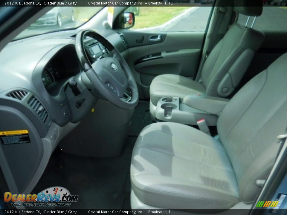 2012 Kia Sedona EX Glacier Blue / Gray Photo #4