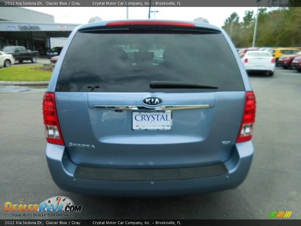 2012 Kia Sedona EX Glacier Blue / Gray Photo #9