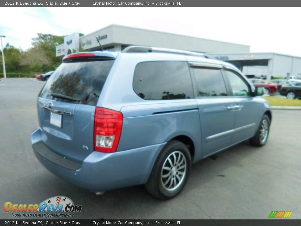 2012 Kia Sedona EX Glacier Blue / Gray Photo #10