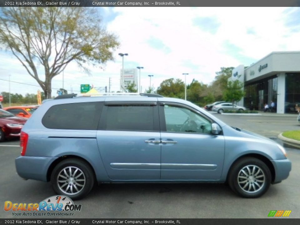 2012 Kia Sedona EX Glacier Blue / Gray Photo #11