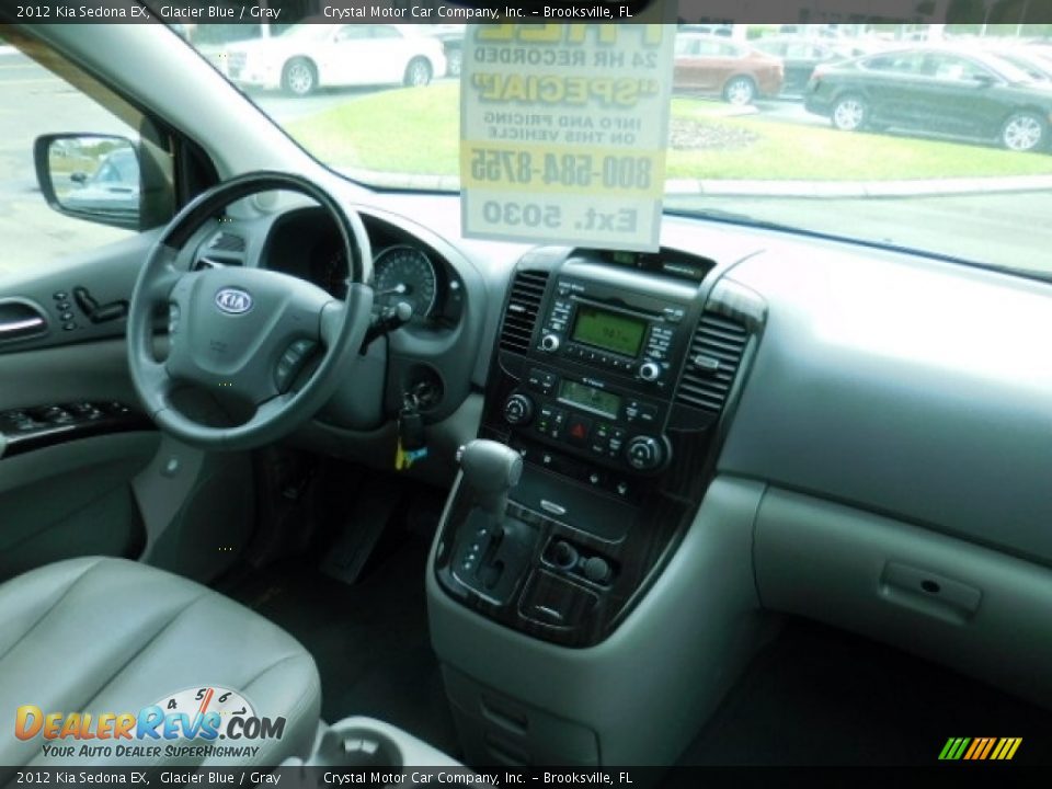2012 Kia Sedona EX Glacier Blue / Gray Photo #13