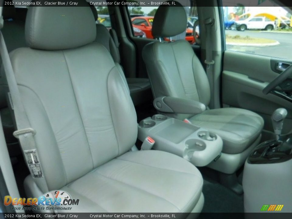 2012 Kia Sedona EX Glacier Blue / Gray Photo #14