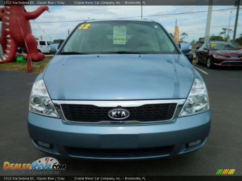 2012 Kia Sedona EX Glacier Blue / Gray Photo #15