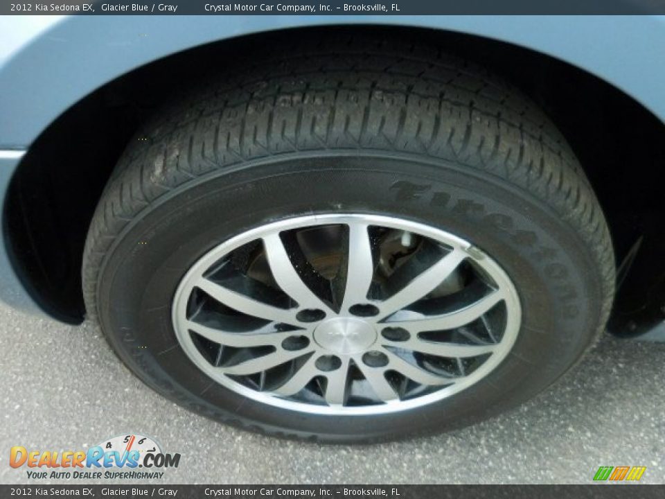 2012 Kia Sedona EX Glacier Blue / Gray Photo #16