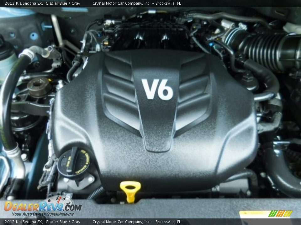 2012 Kia Sedona EX Glacier Blue / Gray Photo #18