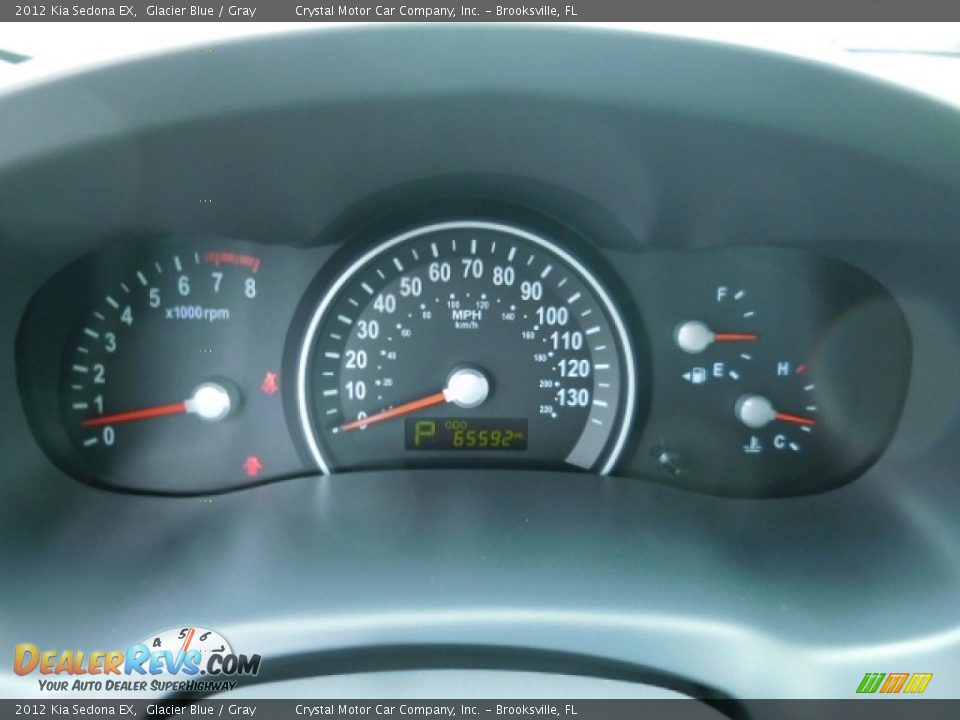 2012 Kia Sedona EX Glacier Blue / Gray Photo #20